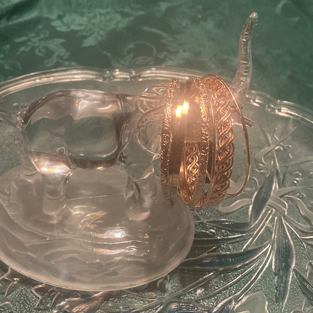 NWT Rose Gold Bangle Bracelet Set